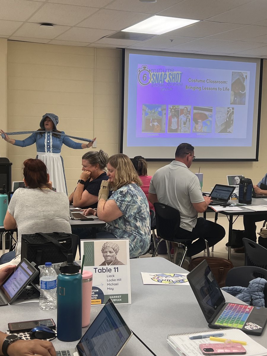 NISD Elementary SS (@nisdelemss) on Twitter photo We had a great day with Social Studies Facilitators at our first meeting! Everyone was pumped for the new school year and ready to advocate for SS on their campus! We even had a visit from Susanna Dickenson portrayed by our own <a href="/MrsCassHartmann/">Cassondra Hartmann</a> We had a great day with Social Studies Facilitators at our first meeting! Everyone was pumped for the new school year and ready to advocate for SS on their campus! We even had a visit from Susanna Dickenson portrayed by our own <a href="/MrsCassHartmann/">Cassondra Hartmann</a>