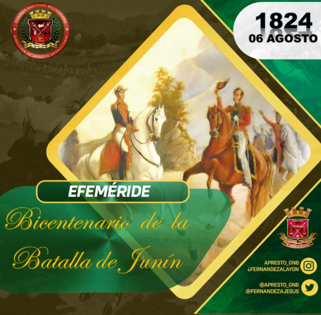 #06Ago La Batalla de Junín, fue uno de los últimos enfrentamientos que sostuvieron los ejércitos realistas y patriotas en el proceso de la independencia del Perú.