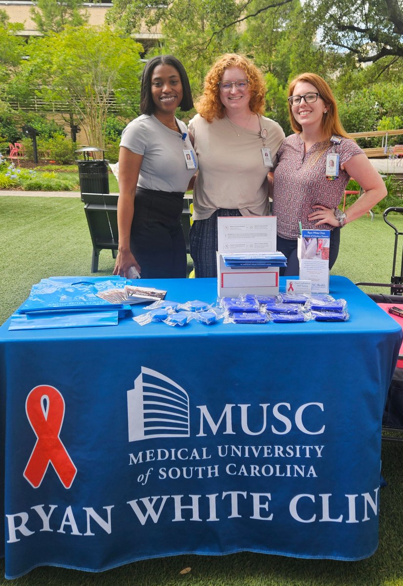 MUSC Infectious Diseases (@id_musc) on Twitter photo <a href="/ID_MUSC/">MUSC Infectious Diseases</a> staff members had a booth at the SAFE Student Group pride event at the Greenway last month!
Shout-out to our staff Victoria Davis for organizing (now getting her PhD) and our two new medical case managers, Karla Matthews-Brown and Emily Kreiswirth who stopped by! <a href="/ID_MUSC/">MUSC Infectious Diseases</a> staff members had a booth at the SAFE Student Group pride event at the Greenway last month!
Shout-out to our staff Victoria Davis for organizing (now getting her PhD) and our two new medical case managers, Karla Matthews-Brown and Emily Kreiswirth who stopped by!