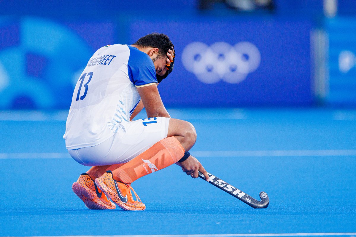 TheHockeyIndia's tweet photo. Not the outcome we hoped for 💔 

#Hockey #HockeyIndia #IndiaKaGame #WinItForSreejesh
#Paris2024 #INDvsGER
.
.
.
@CMO_Odisha @IndiaSports @Media_SAI
@sports_odisha @Limca_Official @CocaCola  @FIH_Hockey https://t.co/QjYht7p2UG