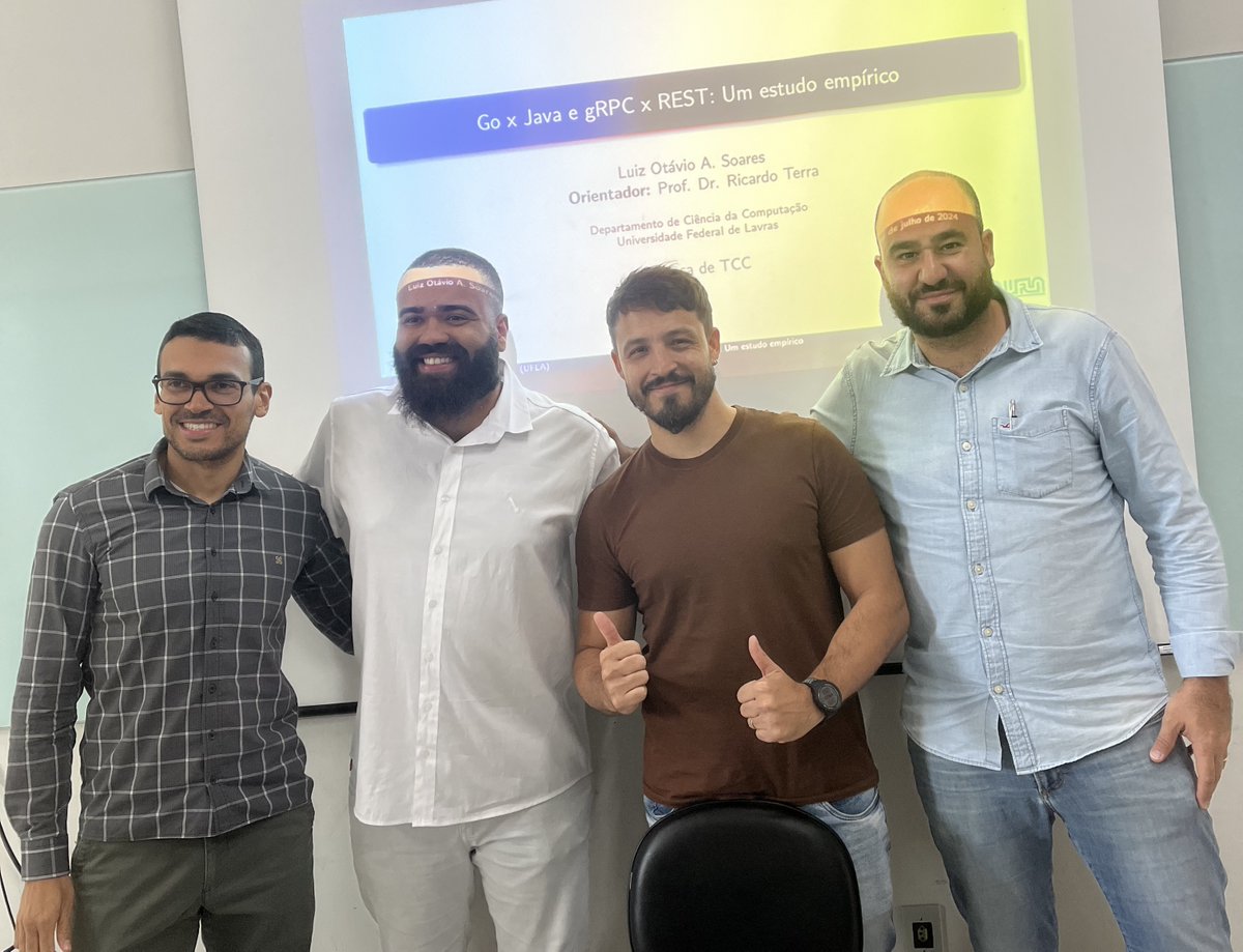 Congrats Luiz Otávio A. Soares for his B.Sc. at DCC/UFLA (<a href="/uflabr/">UFLA</a>) with Rafael Durelli (<a href="/rafaeldurelli/">Rafael Durelli</a>) and Mayron Cesar de Oliveira Moreira.