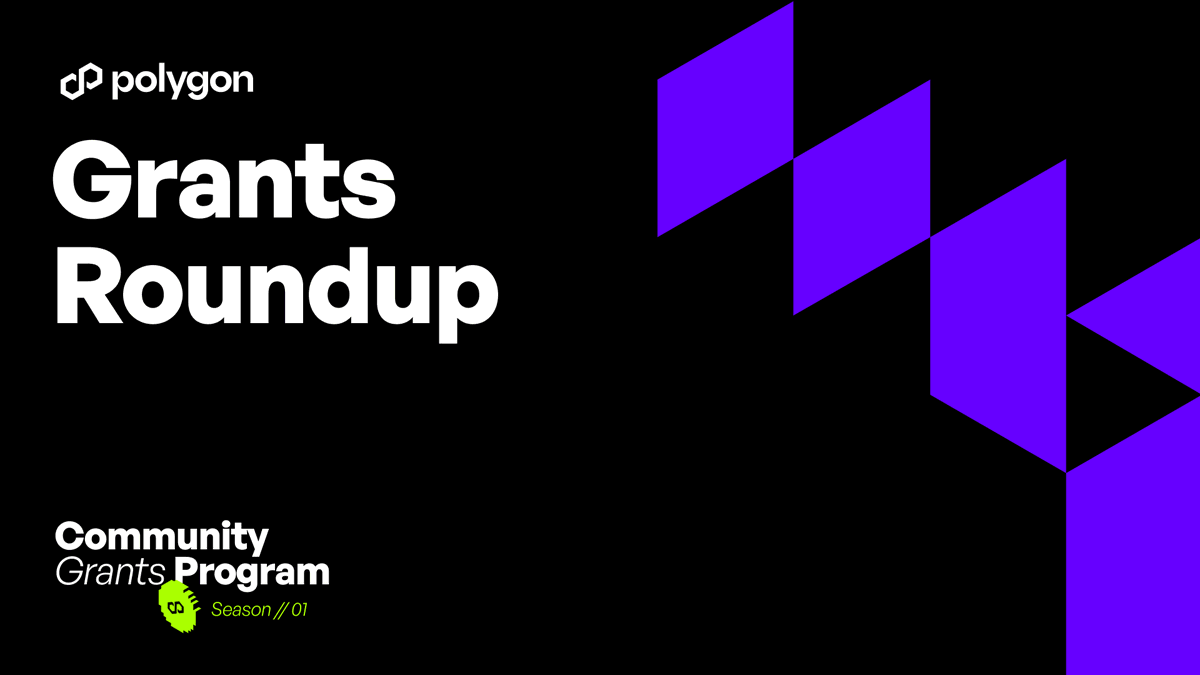 0xPolygonEco's tweet photo. Builders help builders.

Each week we’re giving you the download on grant funding + featuring 3 projects that have received a Polygon grant. 🧵 https://t.co/OvqnzgfwqN