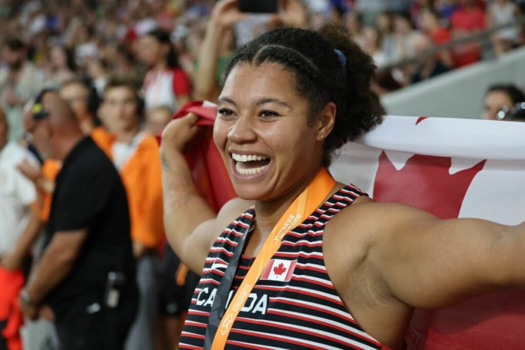 Canada Camryn Rogers is the Olympic champion in women’s hammer throw ! A first for Canada!!! Biiiig Congrats!!! 🥇🇨🇦🫶🏾 #Paris2024
