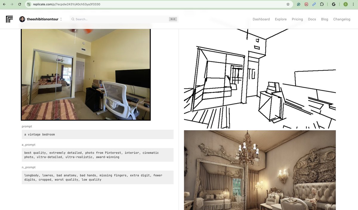 thepateleffect's tweet image. #replicate is sick, loving this - love these passion projects