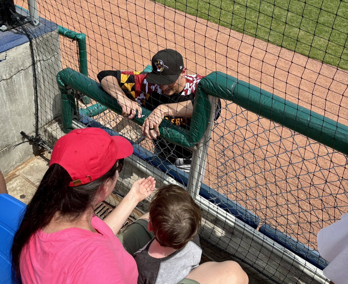 It’s always a beautiful day when you’re at Salem Memorial for extra innings in the middle of a Tuesday! Congratulations to Virginian, Justin Showalter on a solid outing for Delmarva. Thank you for the time and ball after the game!