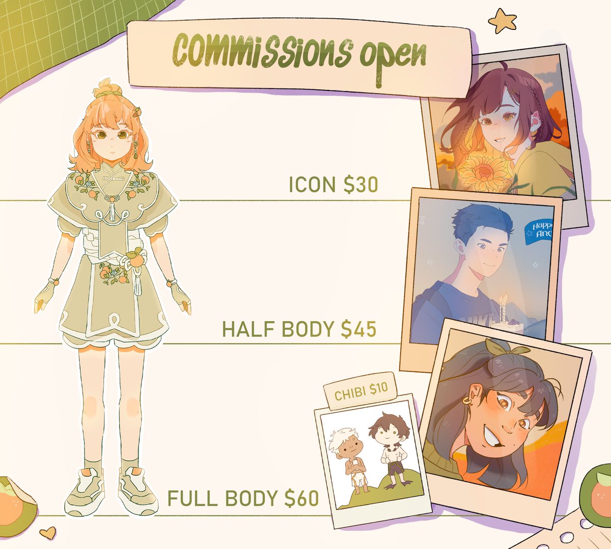 TairiTangerine's tweet photo. 🐯COMMISSIONS OPEN🐯

🍊Will take 1-2 weeks
🍊Feel free to dm for inquiries
🍊Every like and RT is loved🤍

Payment via:
Paypal✨ https://t.co/84Fjmm82mr