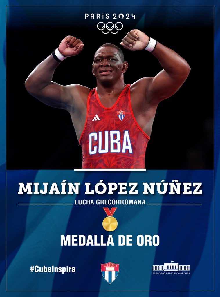PresidenciaCuba's tweet image. ¡Mijaín eres un país! ¡Eres #Cuba!

Felicidades, campeón. 

Gracias, mil veces gracias, por el alegrón y el ejemplo.

#MijaínEsCuba 🇨🇺