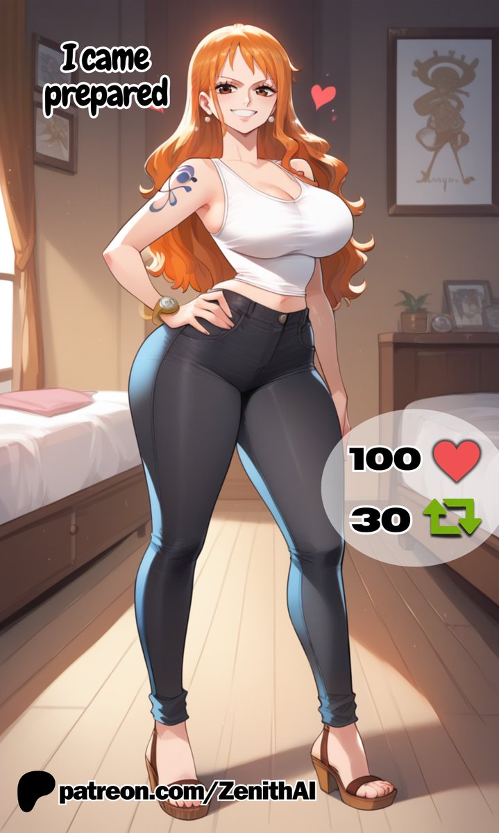 Zenith_AI1's tweet photo. NAMI STRIP 😍🍊 
 PT.1 Remove PANTS 👖 https://t.co/YixvXXXu7x