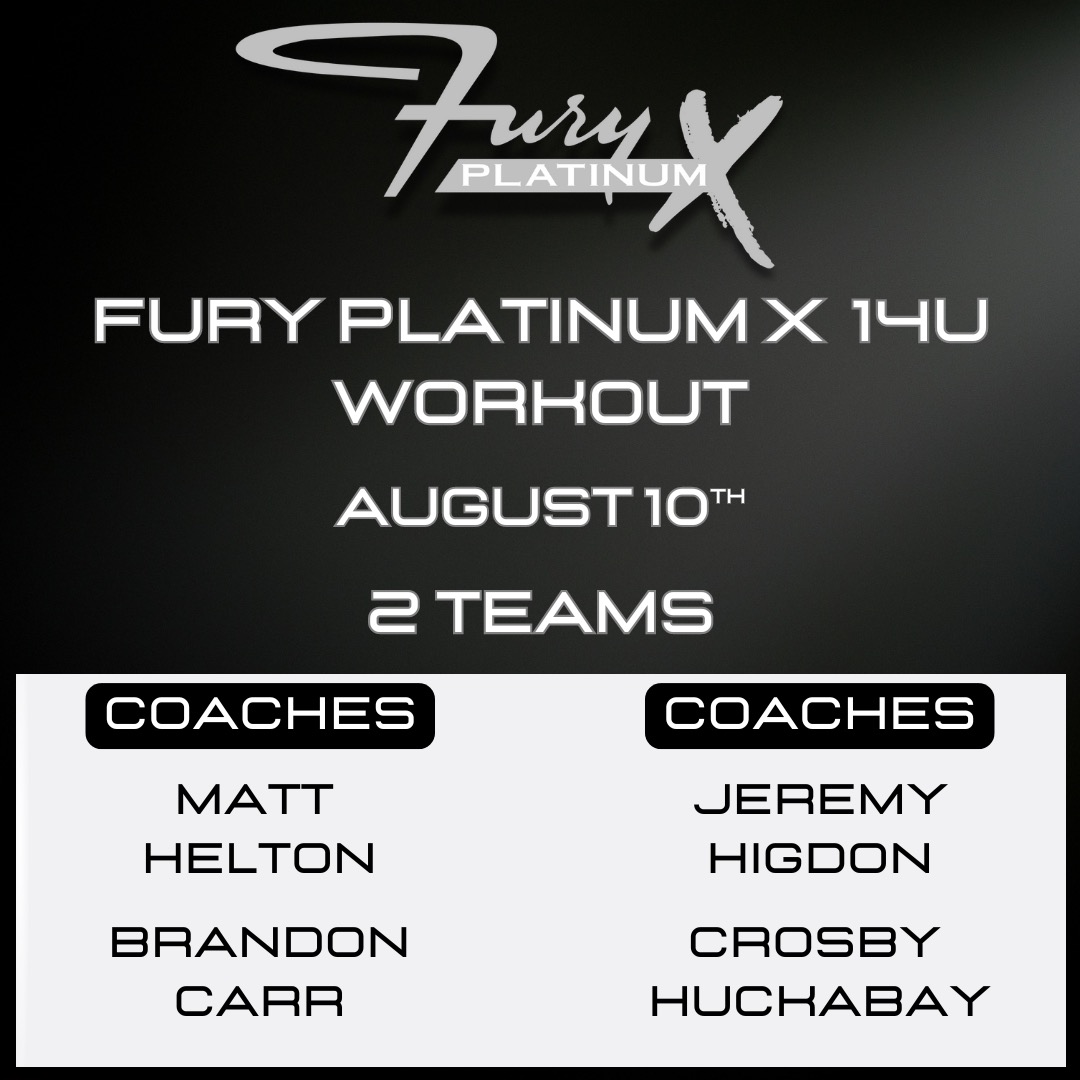 Are you interested in trying out for Fury Platinum X 14U?

Looking for players to fill two 14U teams

Interested in ‘28, ‘29, ‘30 grad year

Fill out the form for details!
forms.gle/pixGoZd3qRq33e…