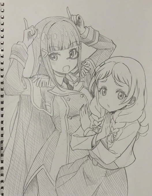 夏美ちゃんお誕生日おめでとうございます!!!!!!🎉✨✨
以前描いた絵森さんと小宮さんのツーショットから
#鬼塚夏美生誕祭2024 
#鬼塚夏美誕生祭2024 
