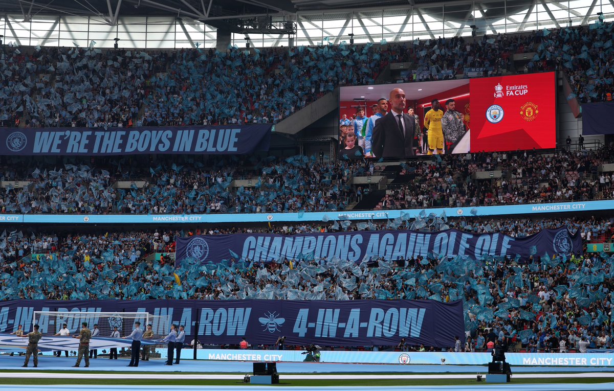 wembleystadium's tweet photo. Ready to run it back. 

Another all-Manchester clash coming up. 

@ManCity @ManUtd 🔜 https://t.co/30iHMb2wH4