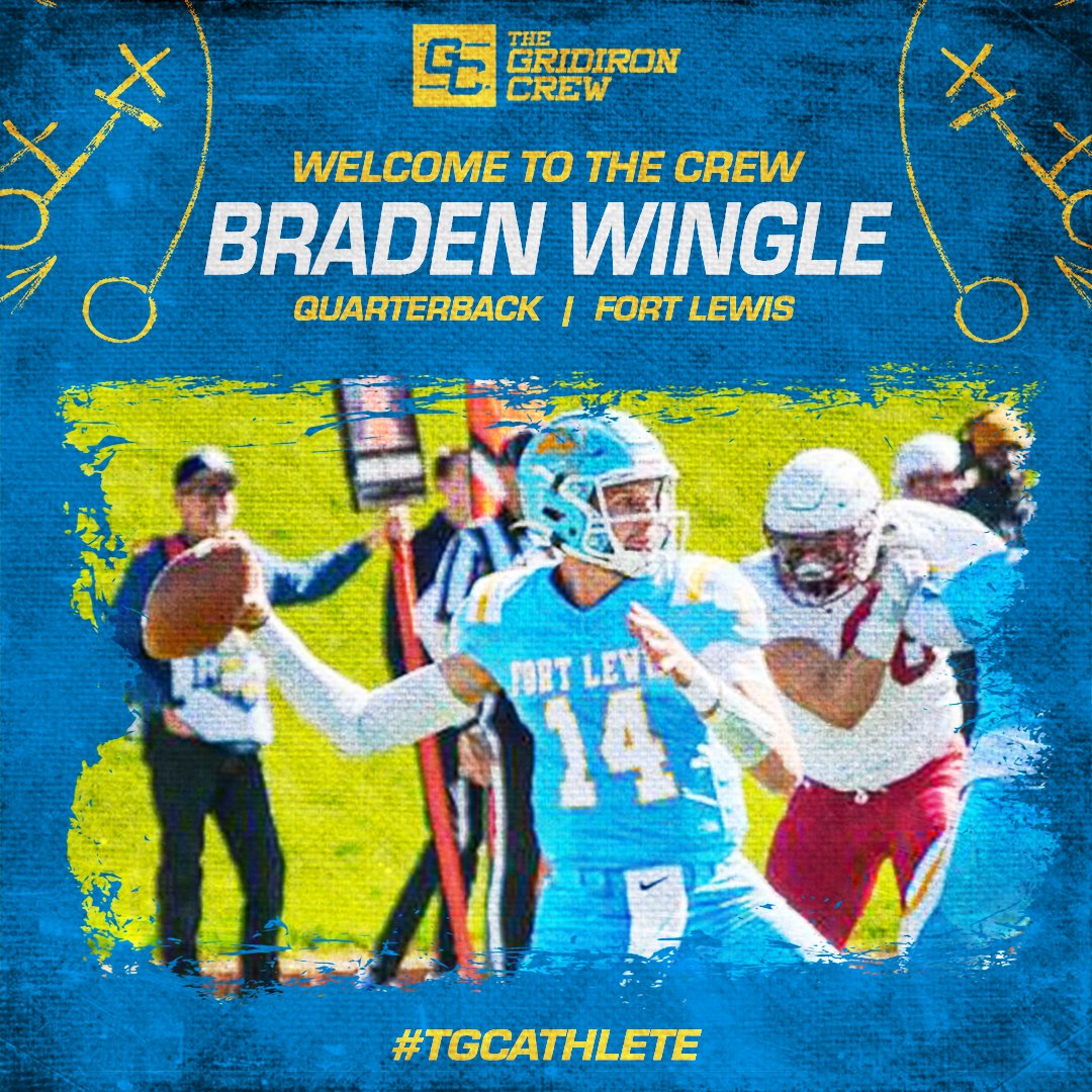We want to welcome Braden Wingle to The Crew! The former Fort Lewis/Fresno QB was trained by former NFL QB David Carr and a 2 year starter for Fort Lewis passing for over 3700 Yards.

Profile: thegridironcrew.com/player/Braden-…

#TGCathlete #CFL #UFL #IFL #ELF #IFA #LFA #thegridironcrew