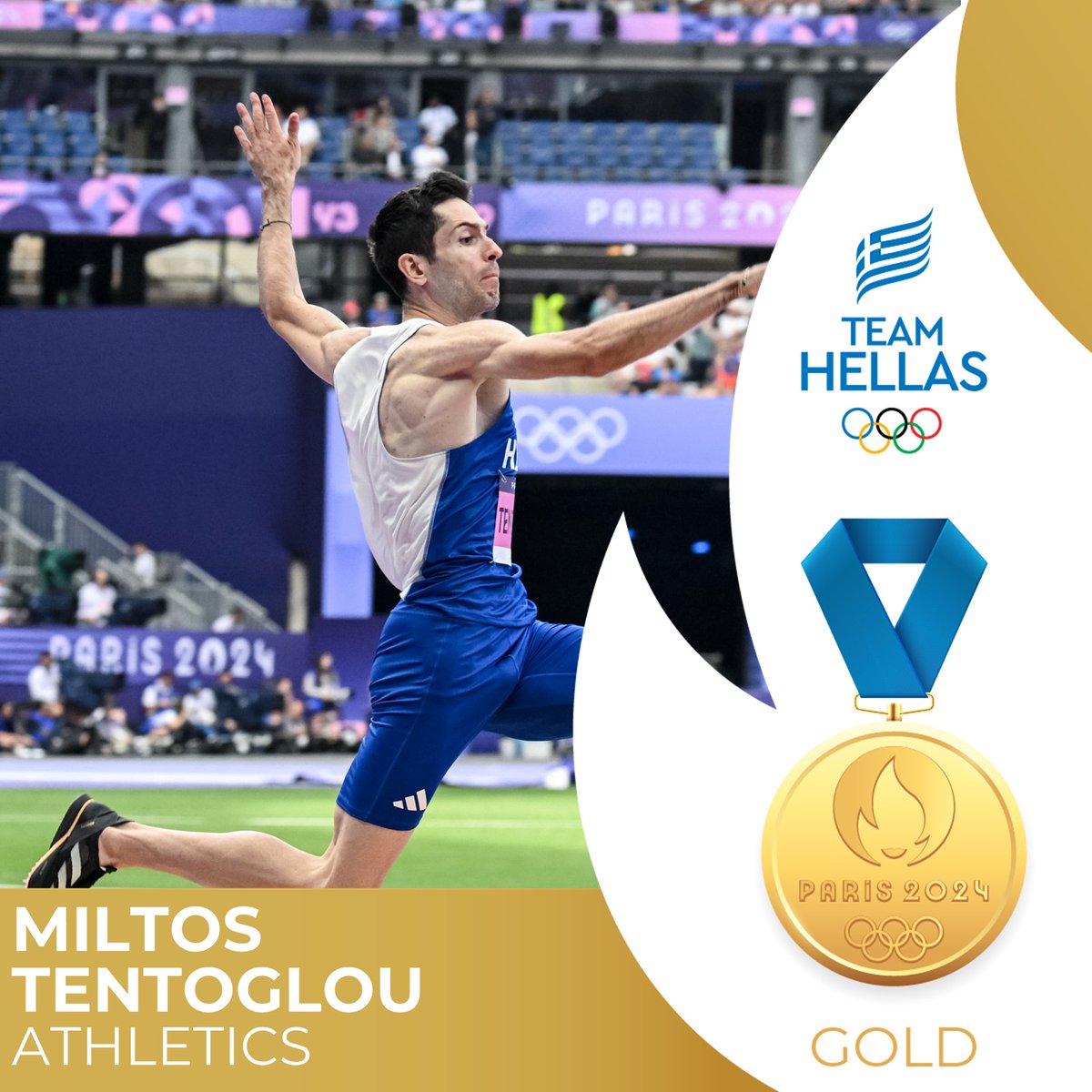 BillMagan's tweet photo. Μπράβο Μίλτο! Ναι ρεεεεε 🏅🏅🏅 #teamhellas #ParisOlympics2024 #Paris2024 #paris2024gr https://t.co/QA8gIUWGH8