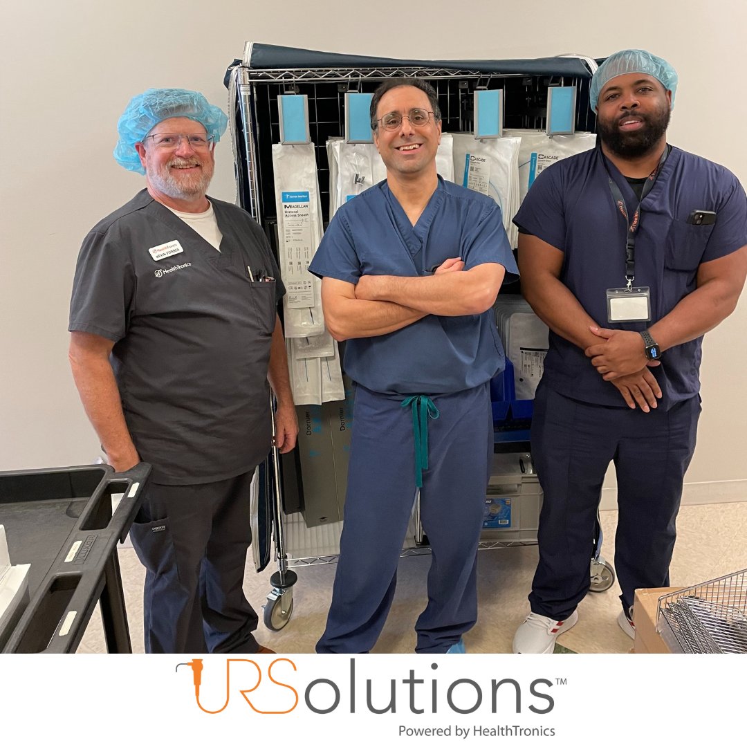 HealthTronicsUS's tweet photo. Congratulations to Dr. Alan Hananel from @HouMetroUro on completing the first URSolutions cases in Houston, TX! Another Urologist partnering with HealthTronics to offer the most comprehensive ureteroscopy solution service. https://t.co/wWngcRzXct