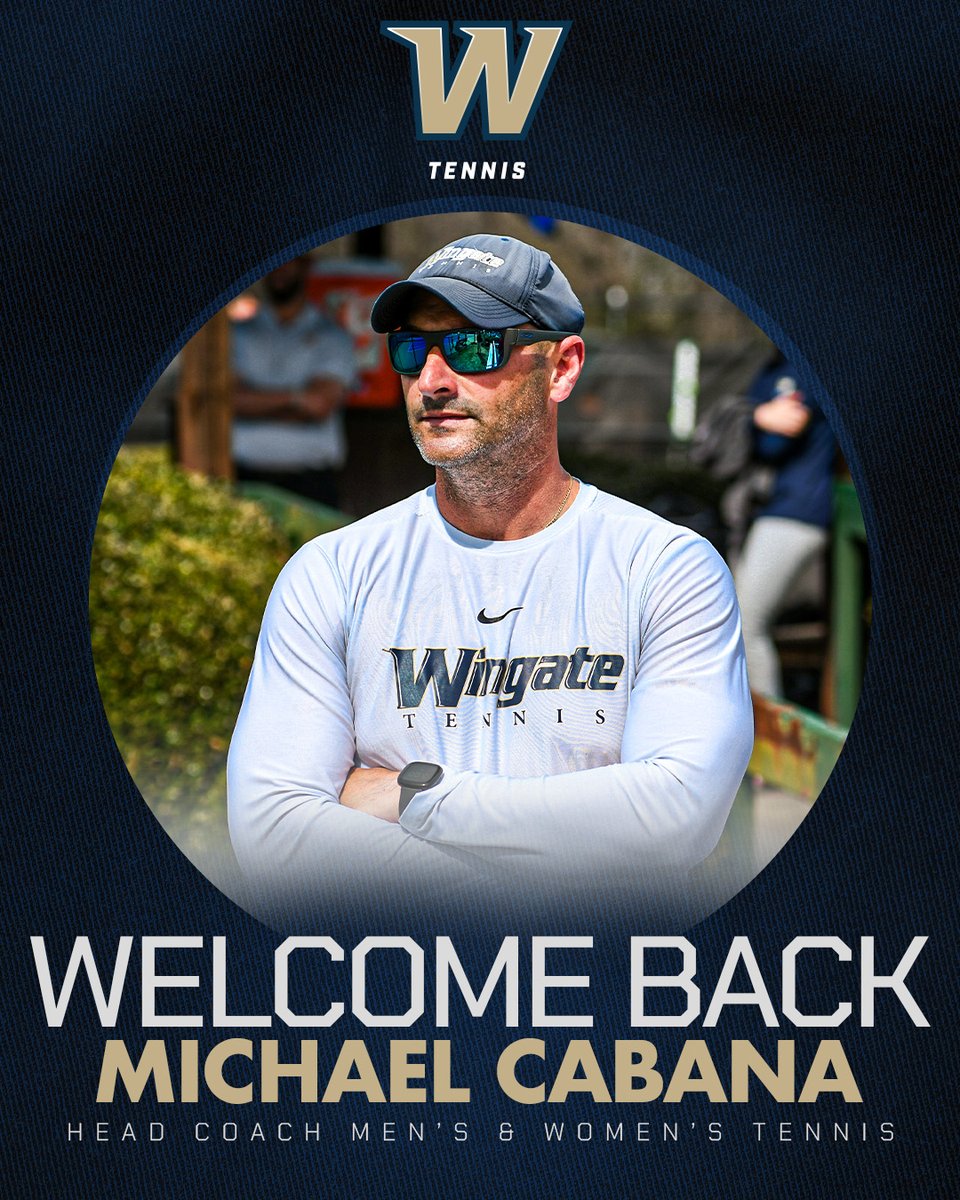 WU_Bulldogs's tweet photo. 🚨HE'S BACK!!🚨

Michael Cabana has returned as the @WingateTennis head coach!

In 16 seasons at #WINgate, Cabana piled up 473 victories, going 254-38 in SAC play while collecting 30 conference titles &amp; 16 SAC Coach of the Year awards!

Story | https://t.co/c99W6w3UiV

#OneDog https://t.co/fgezzSPU9Z