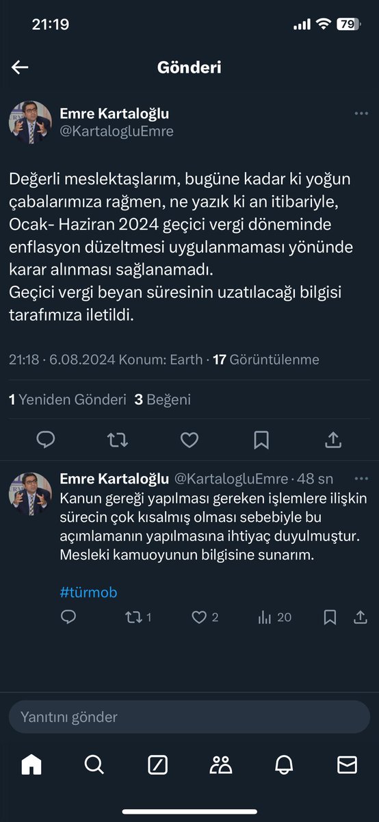 kocakabdullah34's tweet photo. Yapılan mitingden sonuç çıkmadığı bile 5 g��n sonra belli oldu!
Beyan süresi de son 2 gün kala uzatılır, kıymeti yok…
Önce sen #MaliMüşavirinSesiniDuy TÜRMOB. https://t.co/q7ydqL5gia