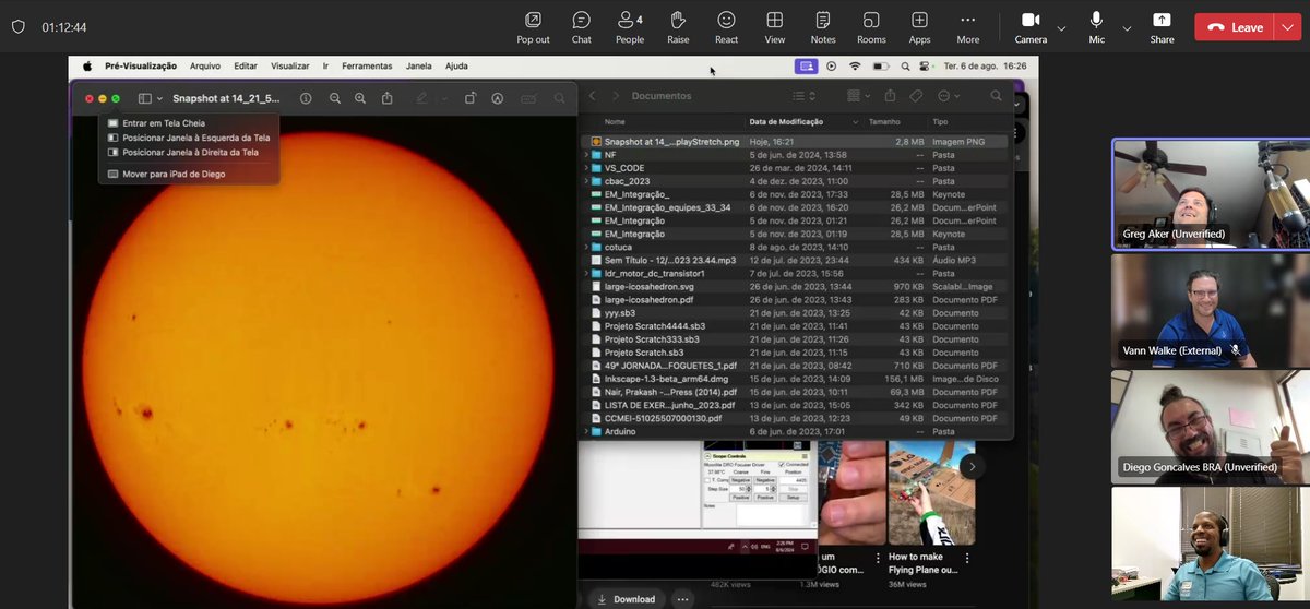 Diego is the first of our #LimitlessEducators to go through our #DuskObservatory training! He now has access to a powerful solar telescope whenever it's free. This will be a gamechanger for his students! So proud to be working with you Diego!
