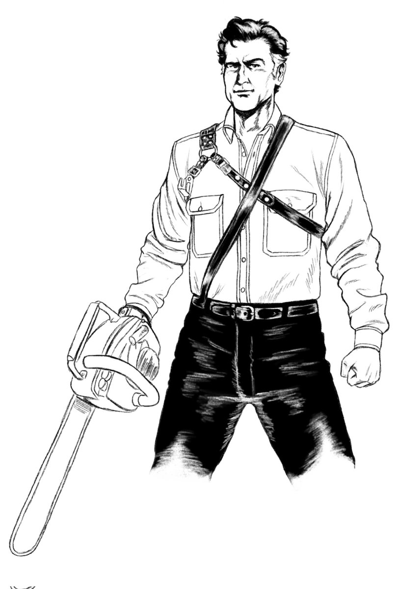 Ash Williams <a href="/GroovyBruce/">Bruce Campbell</a>
#EvilDead #EvilDeadII #ArmyofDarkness #AshvsEvilDead