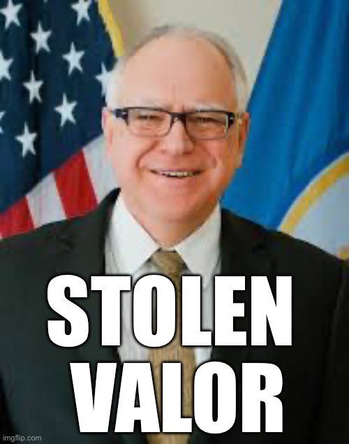 3YearLetterman's tweet image. I want to get serious about Tom Walsh for a second, because we all have a right to know who is really running for VP. And while I don’t vote, I take stolen valor VERY seriously. 

@Tim_Walz claims that he coached a high school football team to a state championship. That would…