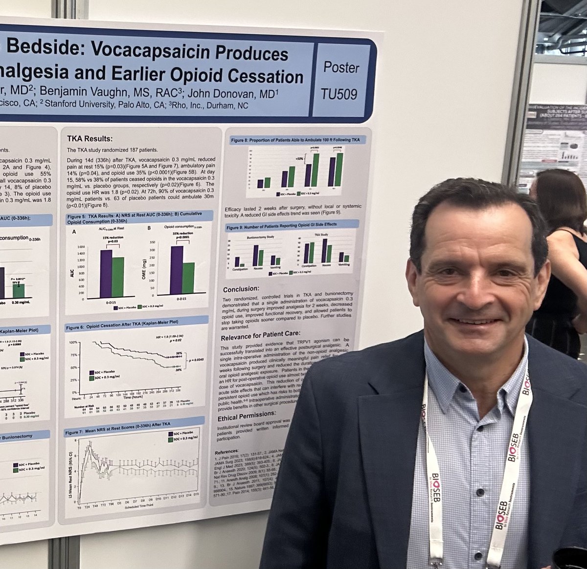 JDonovanMD's tweet photo. Thank you Concentric Analgesics collaborators (presenter: Ben Vaughn, investigators: David Leiman &amp; Harold Minkowitz) for presenting #vocacapsaicin data @IASPpain #WC2024.  #IASP, #TRPV1 https://t.co/RvjKaq0oe0