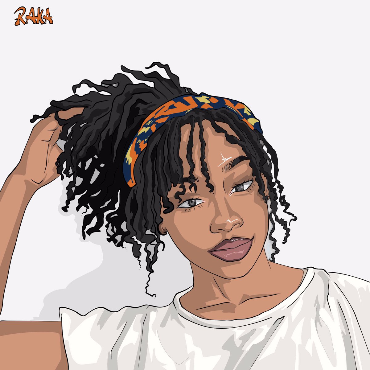 rakasenai's tweet image. If you’re interested in your own personalized digital art piece dm me #illustlation #locdin #loccommunity #locs #digitalart #dreadloc