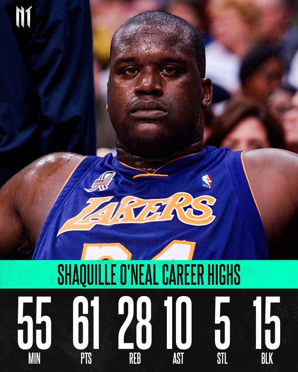 layupzone's tweet photo. “Dad, how good was Shaquille O’Neal?” https://t.co/YASe0E3MAG