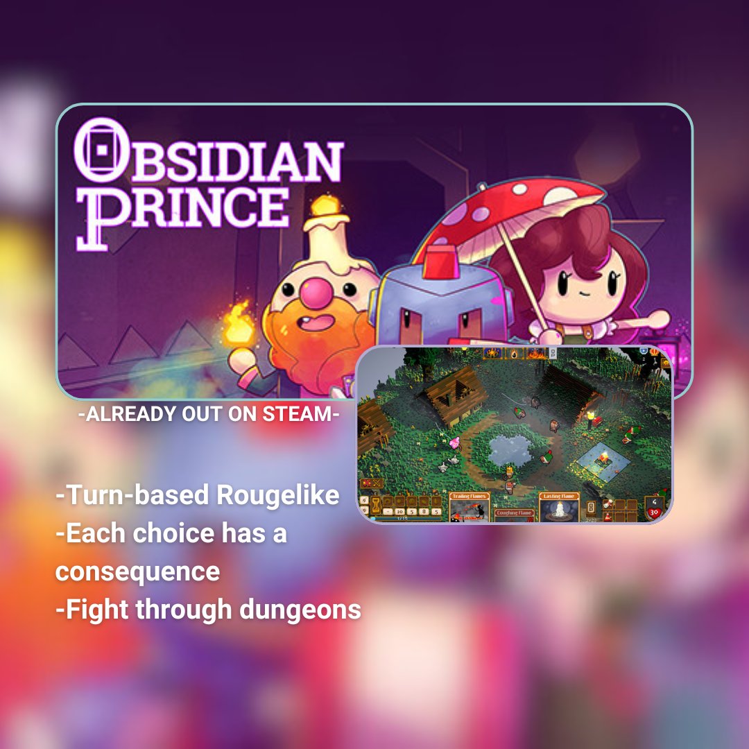 womenledgames's tweet photo. Two games made by women releasing this month and one already released!

The Crush House @TheCrushHouse - August 9th
Aestik @hooded_traveler - August 26th
Obsidian Prince @ObsidianPrince - OUT NOW

Links below! https://t.co/l7DatrJ9k0