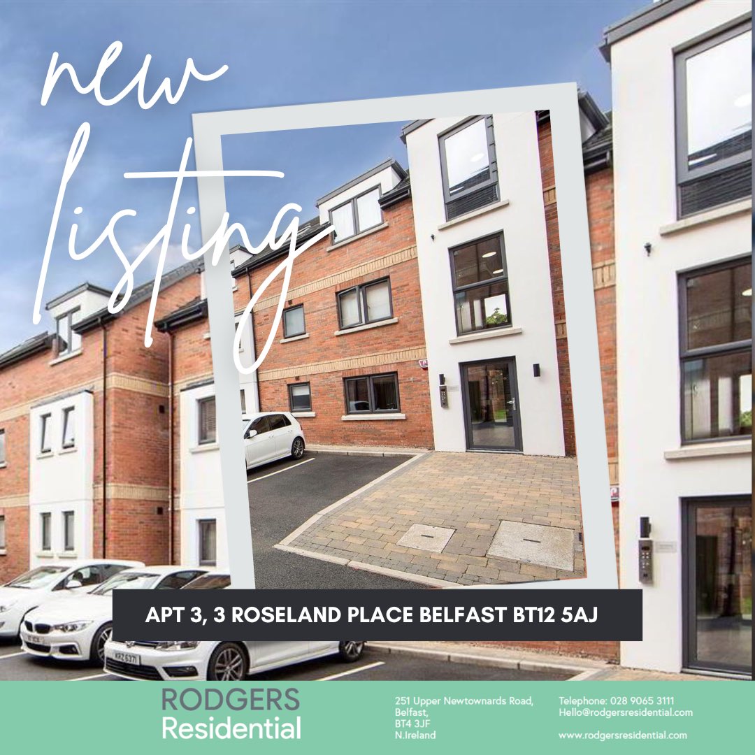 RodResidential's tweet photo. • For Sale • 
📍 South Belfast BT12 
x2 🛏️ 
x1 🛋️ 
x1 🛁 
💰 £155,000 

📞 02890653111
📧 hello@rodgersresidential.com https://t.co/HKW5dD5Yx1