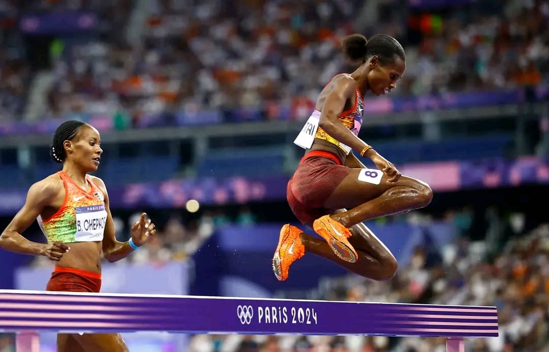 Hats off to the incredible Inspector of Police (IP) Peruth Chemutai, our very own 'Gazelle,' for clinching the silver medal 🥈 in the women's 3000m Steeplechase final at #Paris2024

Your outstanding achievement has lifted our nation's spirit and filled our hearts with immense