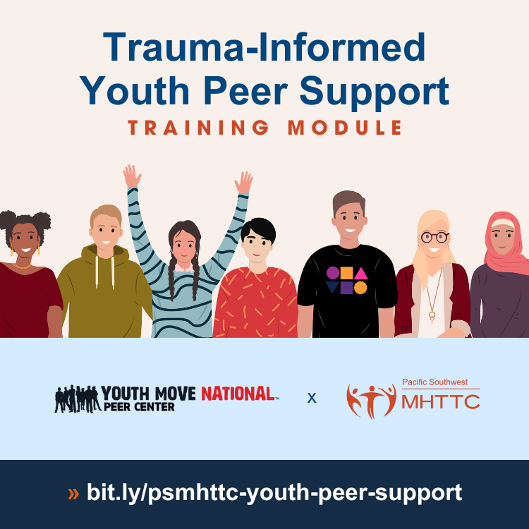 psmhttc's tweet image. Want to provide even better support to young people? 🧠 The new #TraumaInformed #YouthPeerSupport Training Module from @youthmove and @psmhttc is here! Access knowledge and tools to create a more supportive and healing environment: bit.ly/psmhttc-youth-…