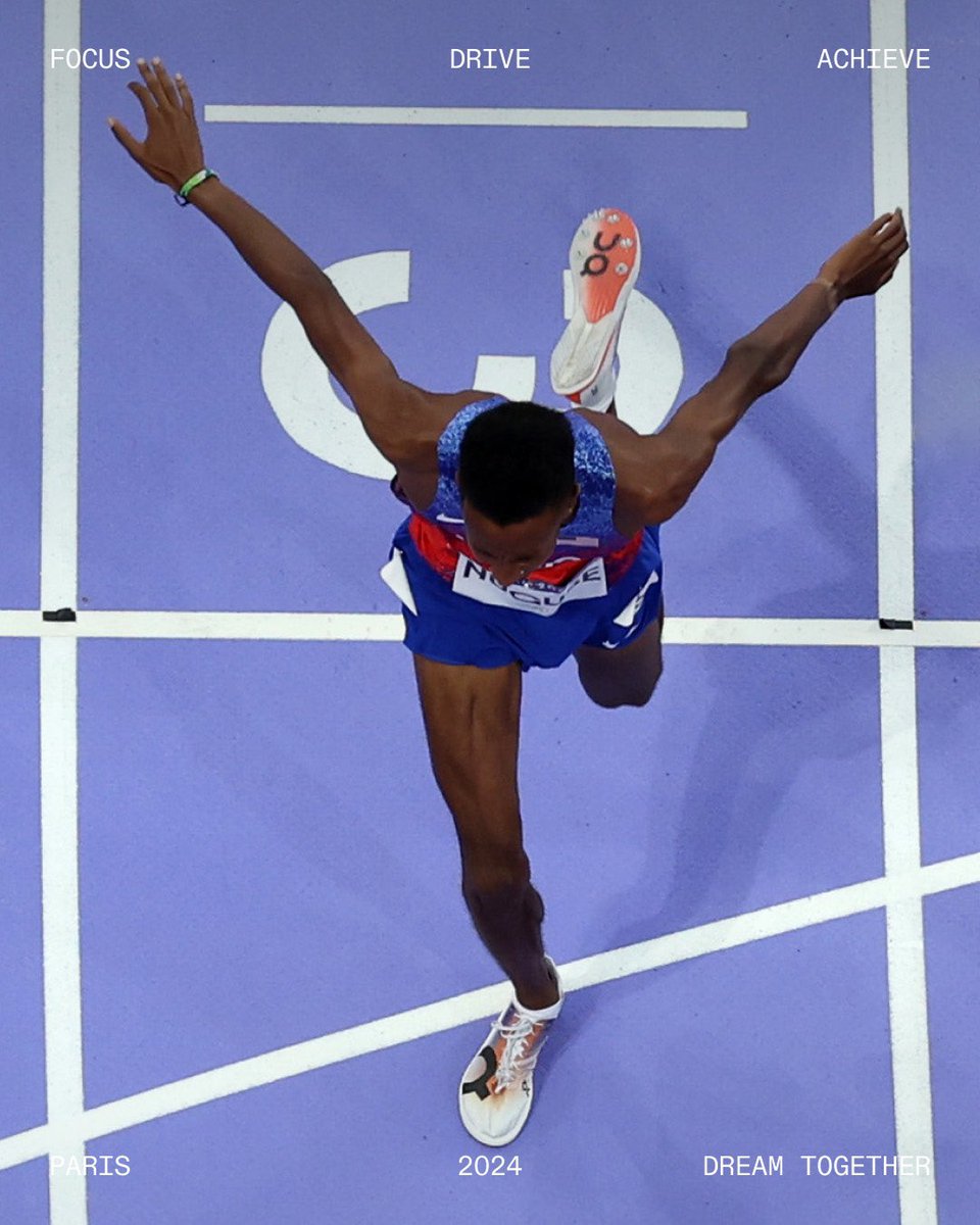 on_running's tweet image. Dreams come true in Paris! 🥉

The Goose is an @Olympics bronze medalist!

Celebrating a flawless performance and a personal best on the biggest of stages, Yared Nuguse is bringing home bronze in the men’s 1500m.

#DreamTogether #Paris2024