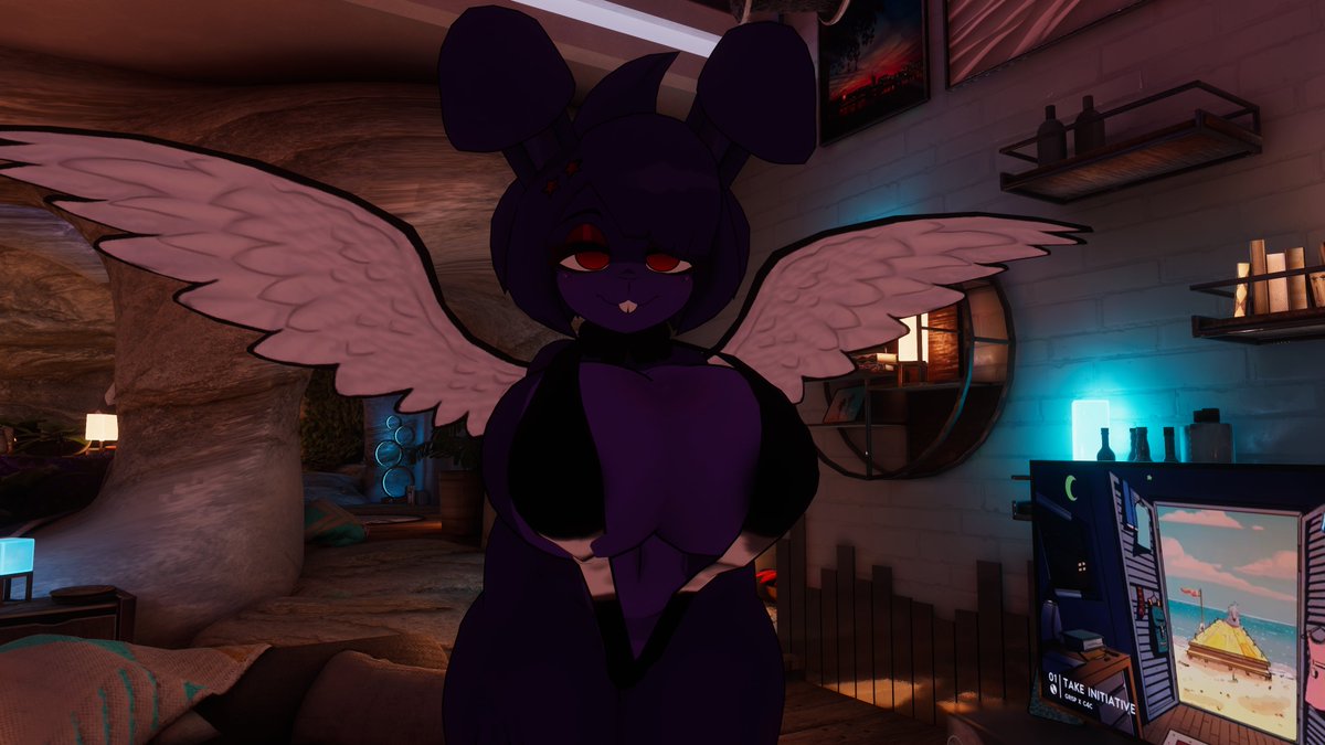 Testing a bunny avatar