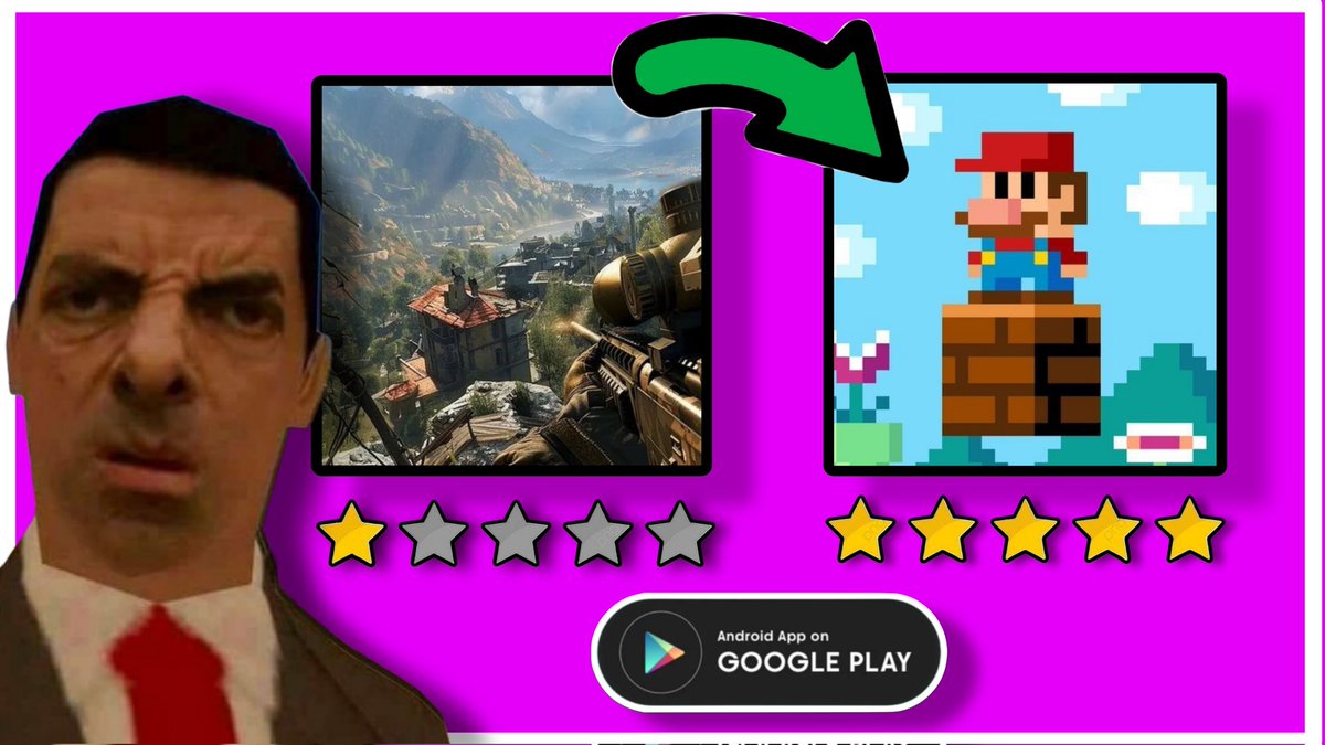 Madavilo's tweet image. 🎮 Juegos móviles con MAYOR CALIFICACIÓN en Playstore que NO ENTENDERÁS porqué
👉🏼 youtu.be/BmAKRmYCYIQ☝🏼

 #juegosandroid #playstore