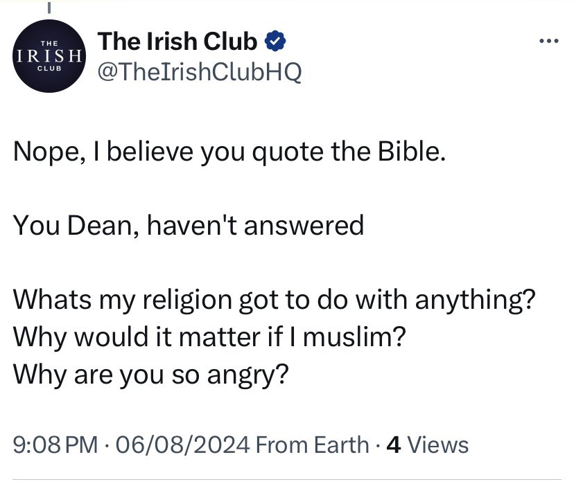 The Irish Club tweet media