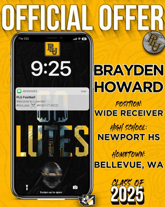 Brayden Howard (@brayden_howard1) on Twitter photo After a great call with <a href="/SpencerCrace/">Spencer Crace</a> i’m blessed to receive an offer to play at <a href="/PLUFootball/">Pacific Lutheran Football</a>!!! @SuperDaveAgent After a great call with <a href="/SpencerCrace/">Spencer Crace</a> i’m blessed to receive an offer to play at <a href="/PLUFootball/">Pacific Lutheran Football</a>!!! @SuperDaveAgent