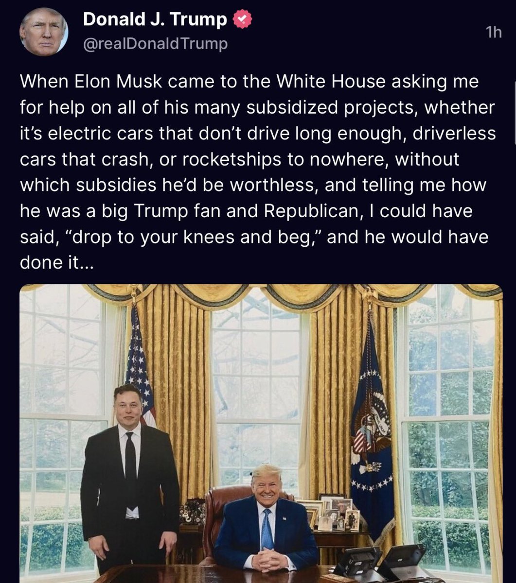 When Elon does his “major interview” with Trump, any chance he will have the courage to ask him about this? Or about Trump telling people at his rallies that he wants to send all the auto jobs to China? Or about how he says EVs suck and nobody should buy them?