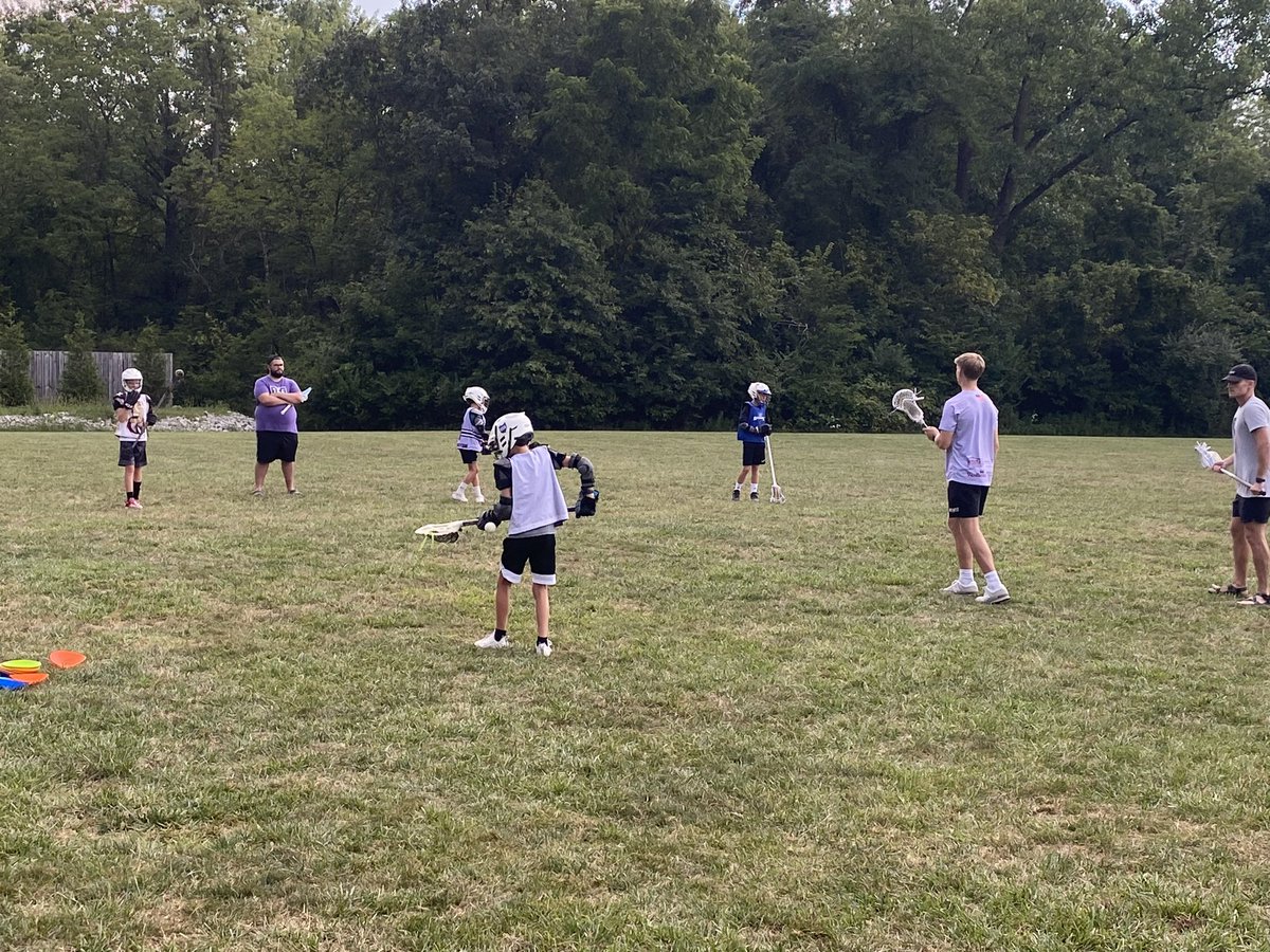 256Lax's tweet photo. We know it was a hot one today and that kept some kids away who had signed up, but a fun first day for our free camp for 3/4’s and 5/6’s!  And a big thank you to our coaches and players for running our camp and continuing to grow the game of lacrosse. We know the players and parents enjoyed and appreciated it!  Back at it tomorrow from 6-7 and 7-8!  #256lax #256family