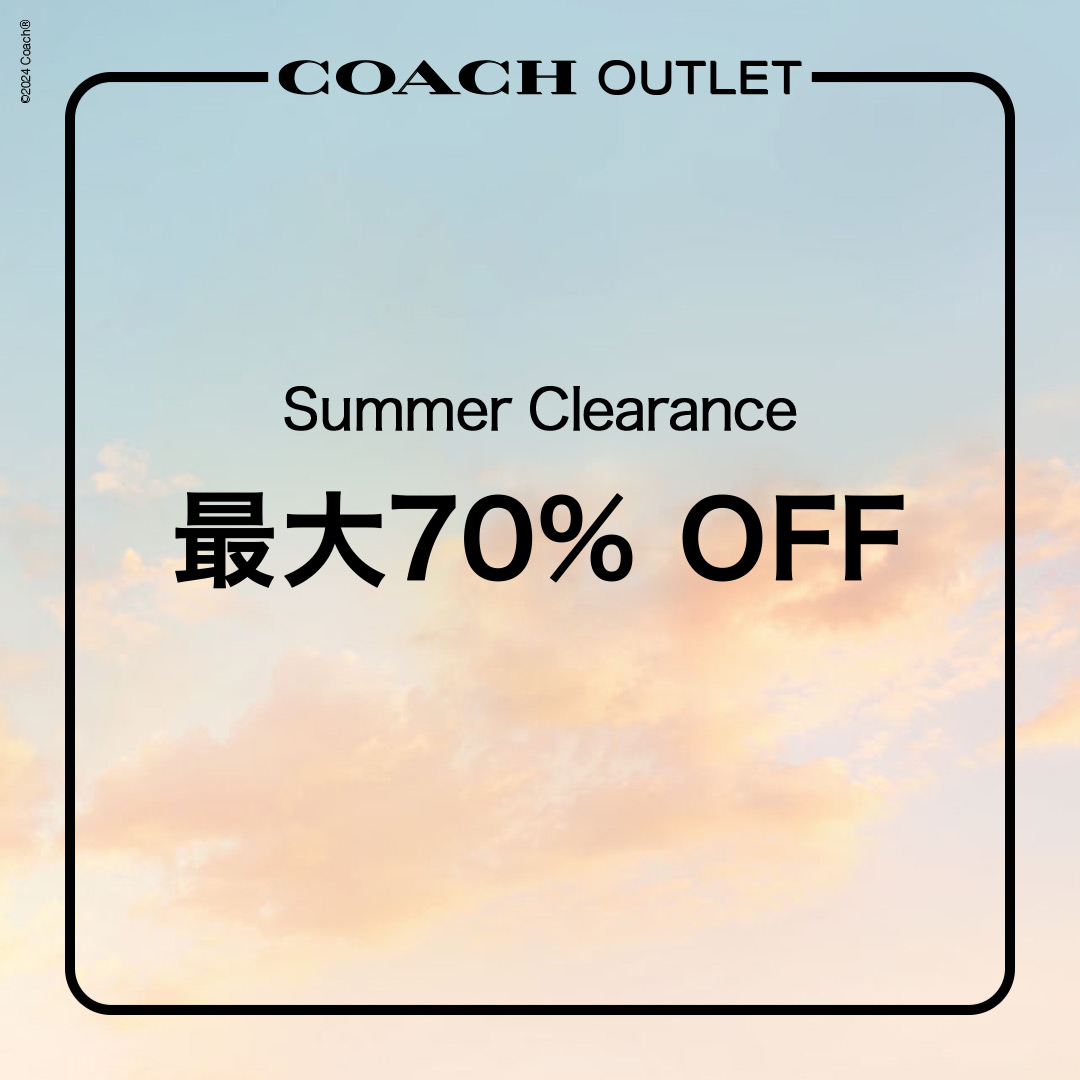 Post by Coach on X: 最大70%OFF