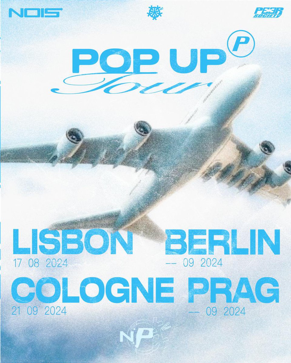 Depois de 6 anos não vou fazer uma pop-up, vou fazer uma euro tour de pop-ups. Obrigado ❤️🇨🇿🇩🇪🇵🇹