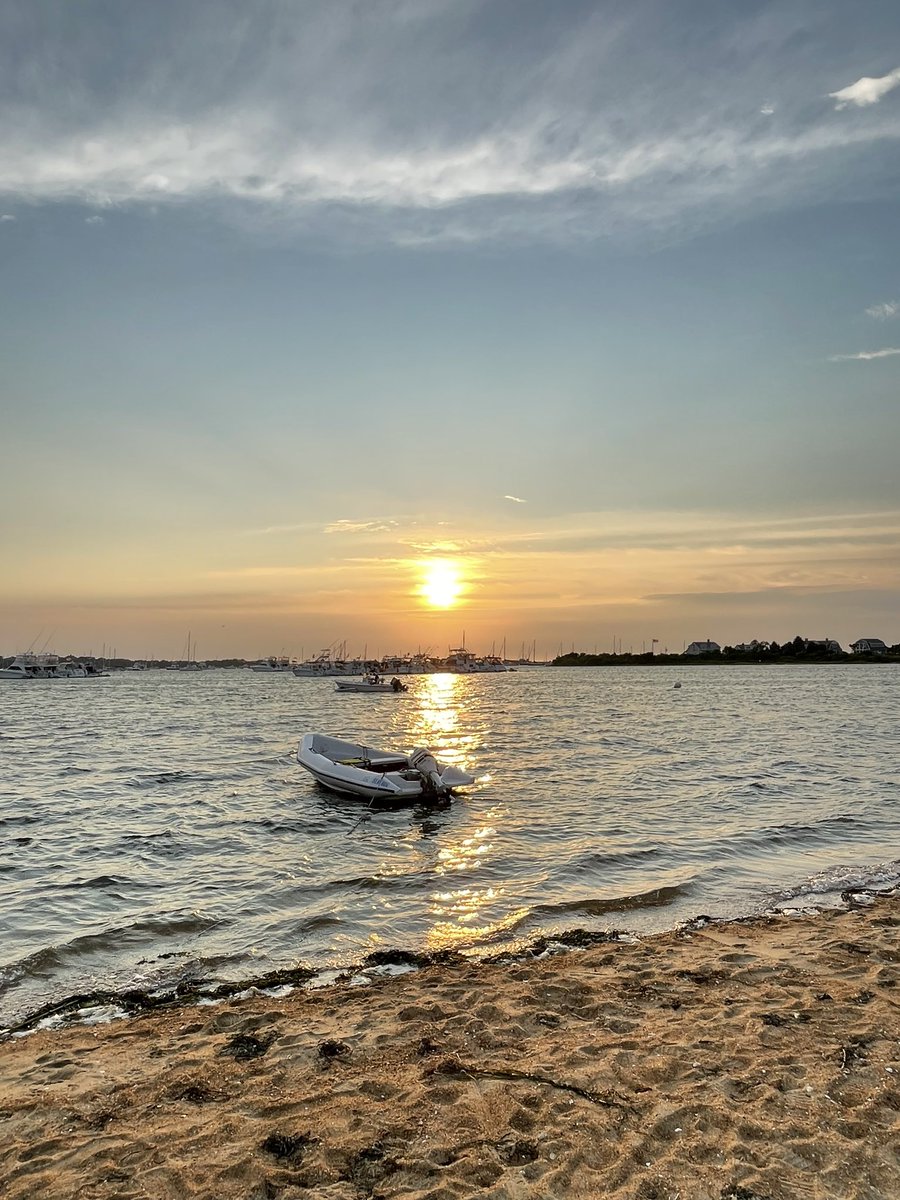 Sunset over Block Island. It’s been a good day.