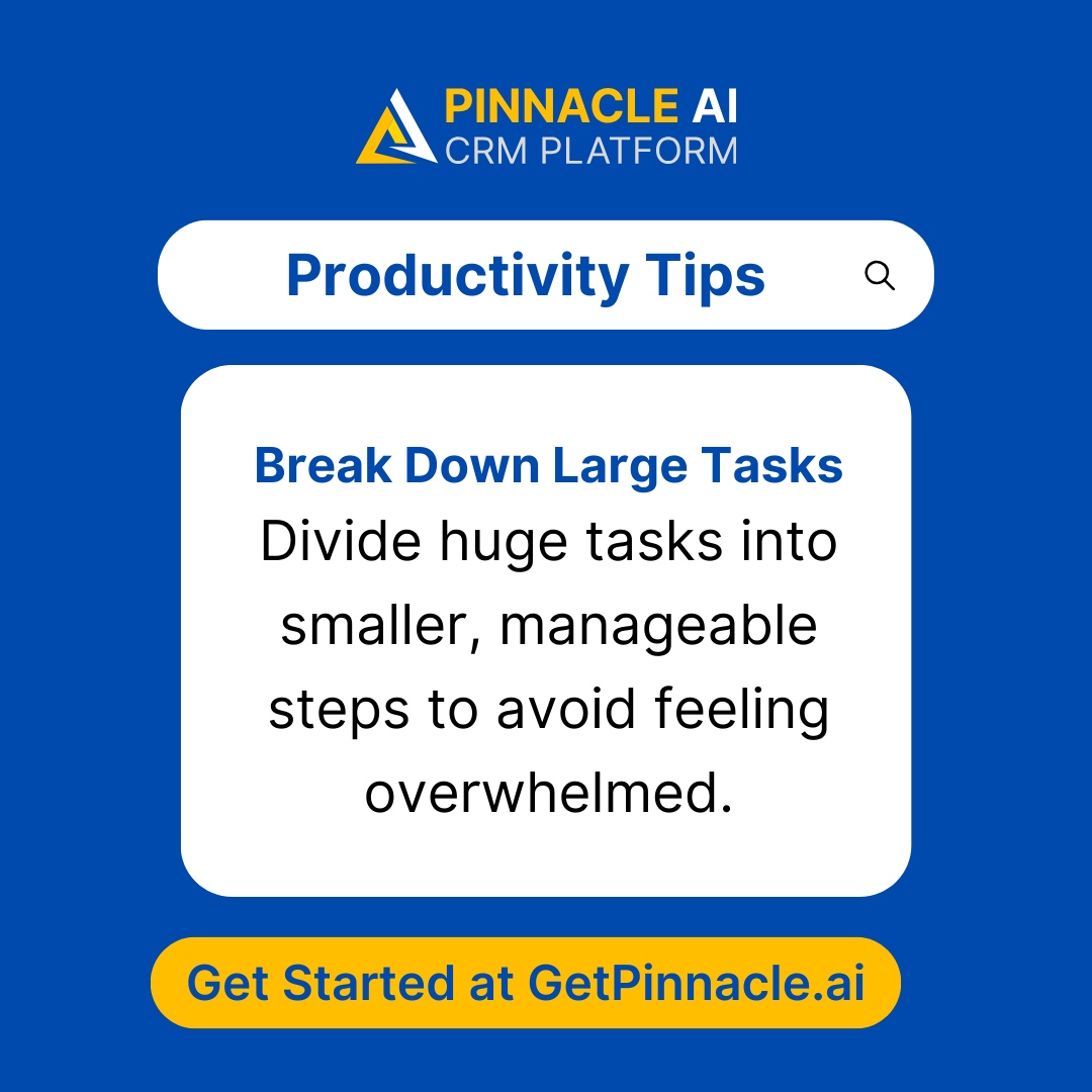getpinnacleai's tweet image. ⏳ Mastering productivity is mastering life. 

Breaking down large tasks into smaller steps can help you digest each action without feeling overwhelmed! 

What's your favorite productivity tip? 

Let's share and grow together! 

#TimeManagement #EfficiencyHacks #LifeHacks #Pin...