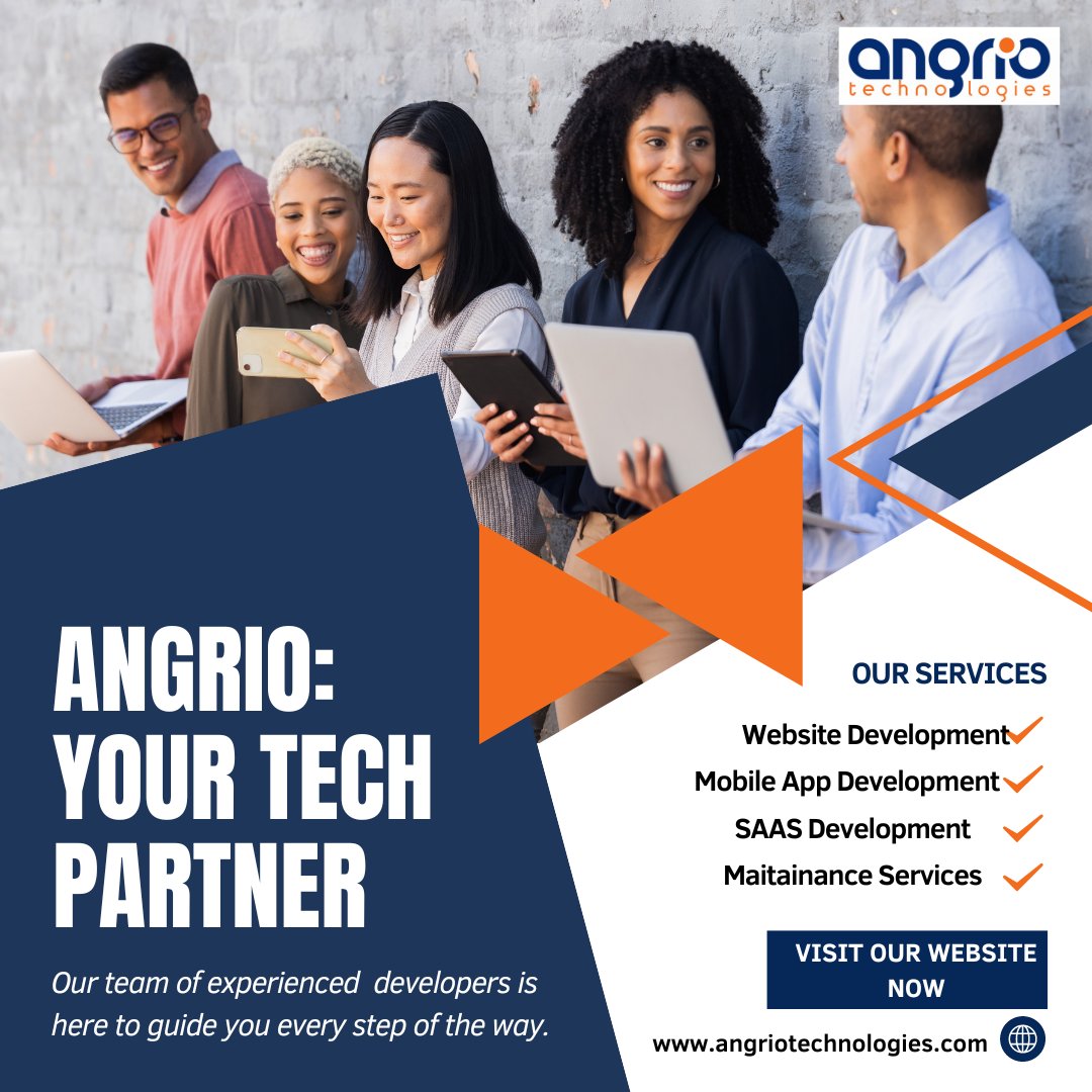 angriotech's tweet image. Don't miss out on the opportunity to transform your ideas into reality. Connect with us now and let's embark on this journey together!

Contact us today on angriotechnologies.com

#AngrioTechnologies #WebsiteDevelopement #MobileAppDevelopement