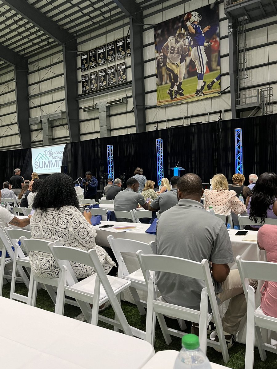 Today I attended the Difference Maker Summit presented by <a href="/DudleyDeBosier/">Dudley DeBosier Injury Lawyers</a>. Held at the <a href="/Saints/">New Orleans Saints</a> Training Facility, we heard from several great speakers. The best part was meeting with nonprofits doing good work in the community!
#differencemakerssummit #jeffersonparish