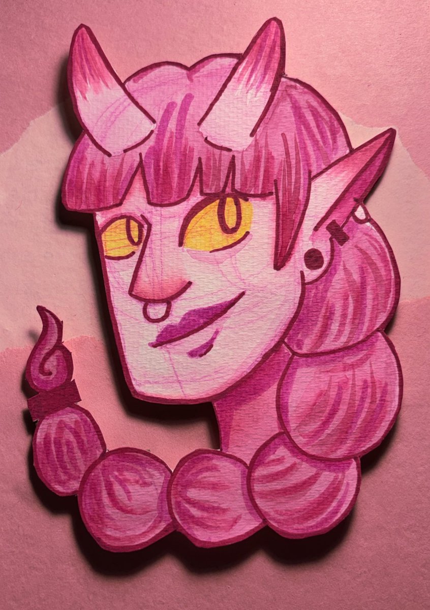 Fig for The Pink Zine, hosted by the amazing <a href="/waveridden/">hayden w. averidden</a> for <a href="/d20zinejam/">D20 ZINE JAM ❤️✏️</a> #d20zinejam2024 
🔗 to info in the replies!