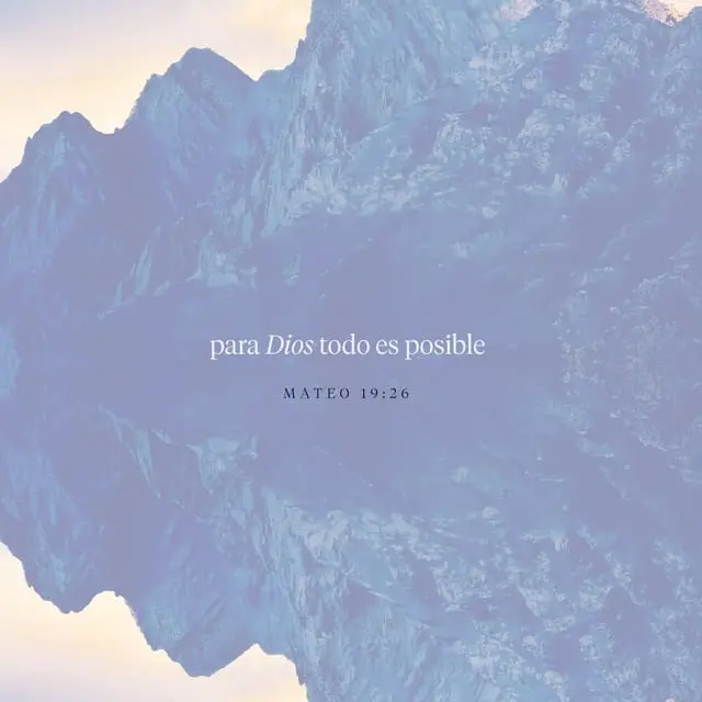 —Para los hombres es imposible —aclaró Jesús, mirándolos fijamente—, mas para Dios todo es posible.
____________
Mateo 19:26