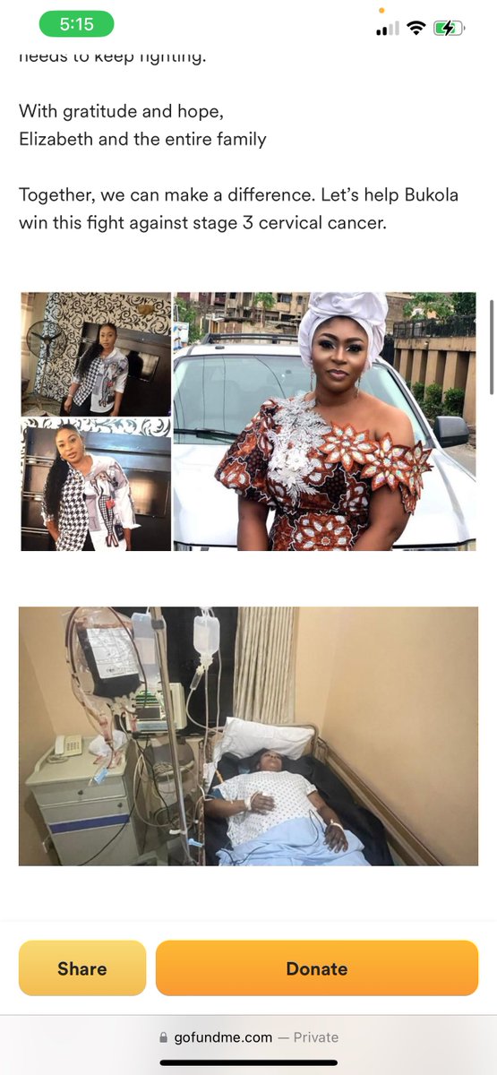 TheHabaneroChef's tweet image. Please RT when this comes up on your TL. 
Aunty Bukola is my uncles wife and she was diagnosed last year with stage 3 cervical cancer.
Anything you can donate to help will go a long way.
Thank you 
gofund.me/c5100598