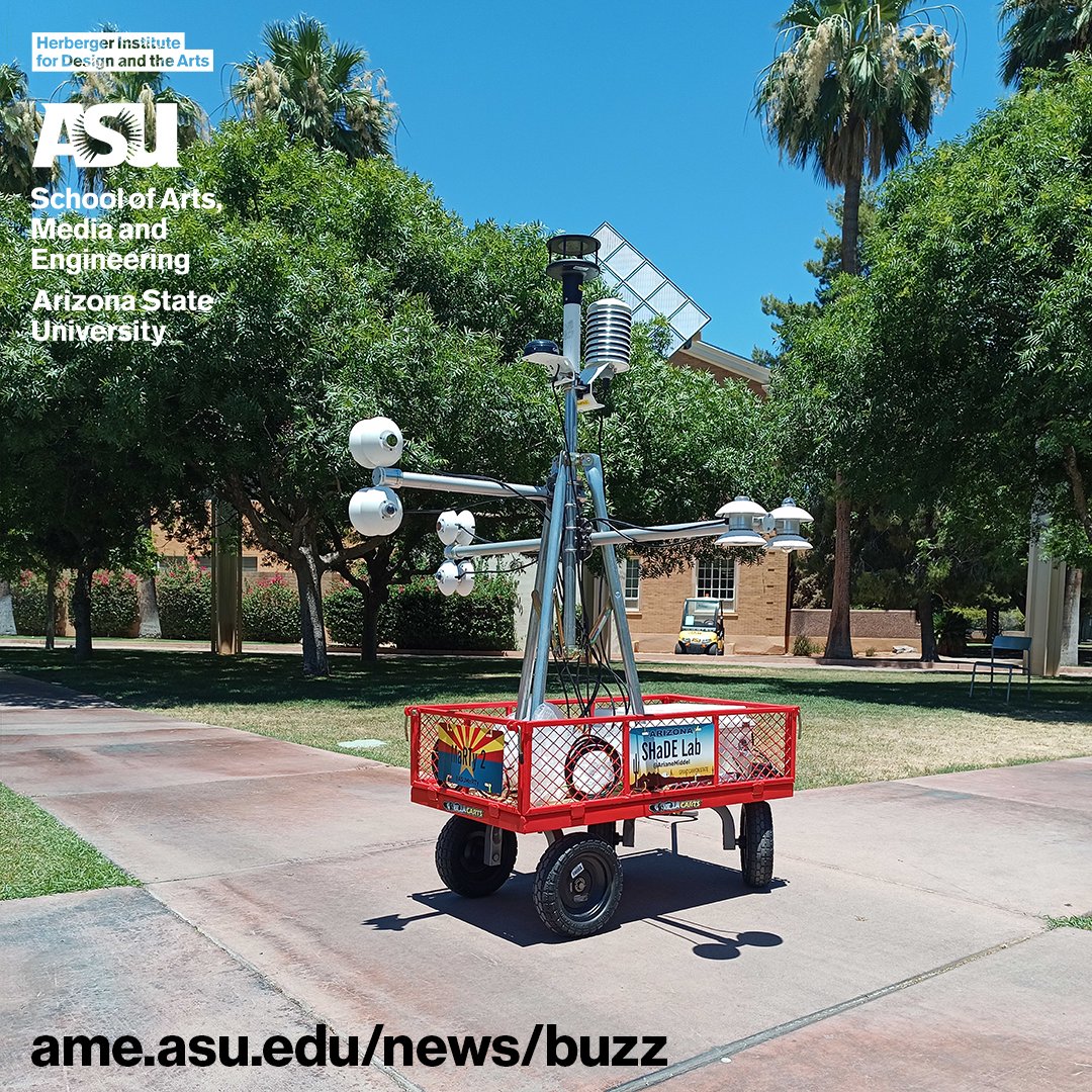 School of Arts, Media and Engineering (AME) (@asu_artsmedia) on Twitter photo Check out the story by CNN’s Chief Climate Correspondent, Bill Weir, to learn more about what it takes to survive outside in Phoenix. Learn from Assoc. Prof.'s <a href="/ArianeMiddel/">Ariane Middel</a>, <a href="/JenniVanos/">Jenni Vanos 🌎🇨🇦🇺🇸</a> and <a href="/ASUMaRTy/">Marty Cart</a>!
Visit ame.asu.edu/news/buzz to find the full story!
#Climate #DryHeat Check out the story by CNN’s Chief Climate Correspondent, Bill Weir, to learn more about what it takes to survive outside in Phoenix. Learn from Assoc. Prof.'s <a href="/ArianeMiddel/">Ariane Middel</a>, <a href="/JenniVanos/">Jenni Vanos 🌎🇨🇦🇺🇸</a> and <a href="/ASUMaRTy/">Marty Cart</a>!
Visit ame.asu.edu/news/buzz to find the full story!
#Climate #DryHeat