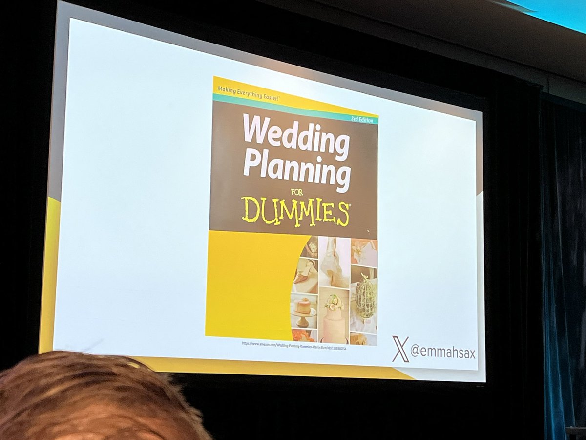 @wyattwalter How DevOps work is helping Emma Sax plan her wedding… and how planning her wedding is informing her DevOps work at #DevOpsDays