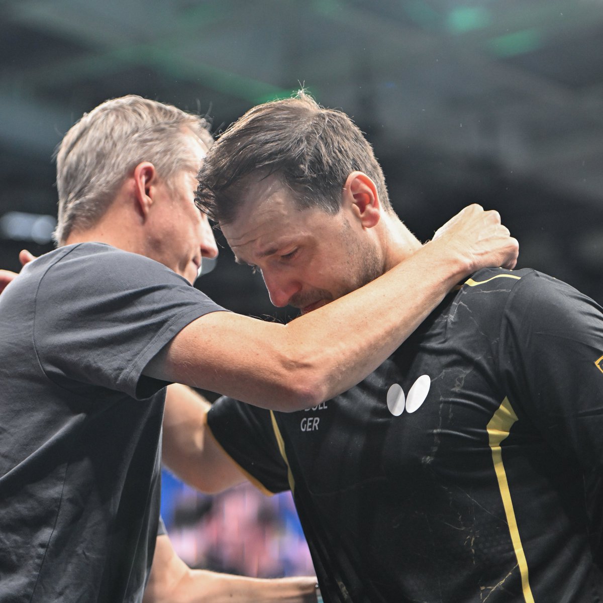 WTTGlobal's tweet photo. It's an emotional day in Paris 🥺

#DankeTimoBoll #PingPong #TableTennis https://t.co/V3Jf92MBB3