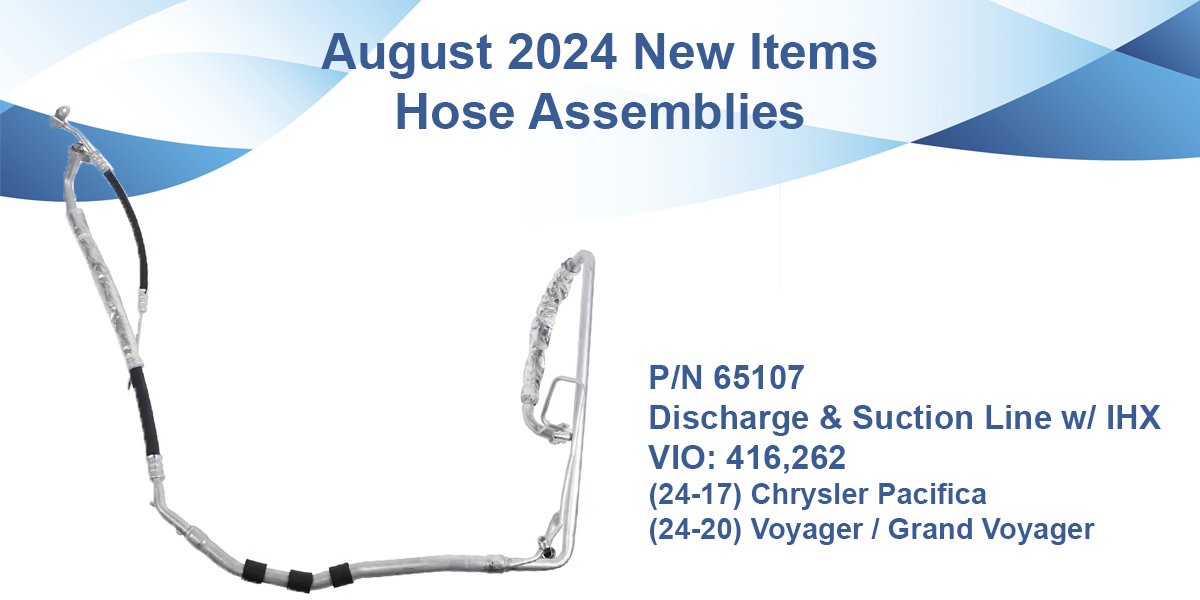 4Seasons's tweet photo. Four Seasons is pleased to announce the release of 16 new hose assemblies with domestic and import coverage for over 1.5 million VIO! https://t.co/dDcvEMayAh